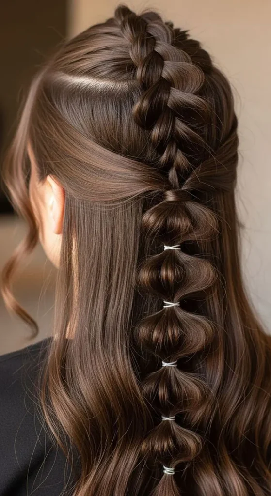 34 مدل بافت مو مجلسی باز دخترونه | استایل رویايی برای مهمونیای خاص! 15 Open backed hair weave model 10