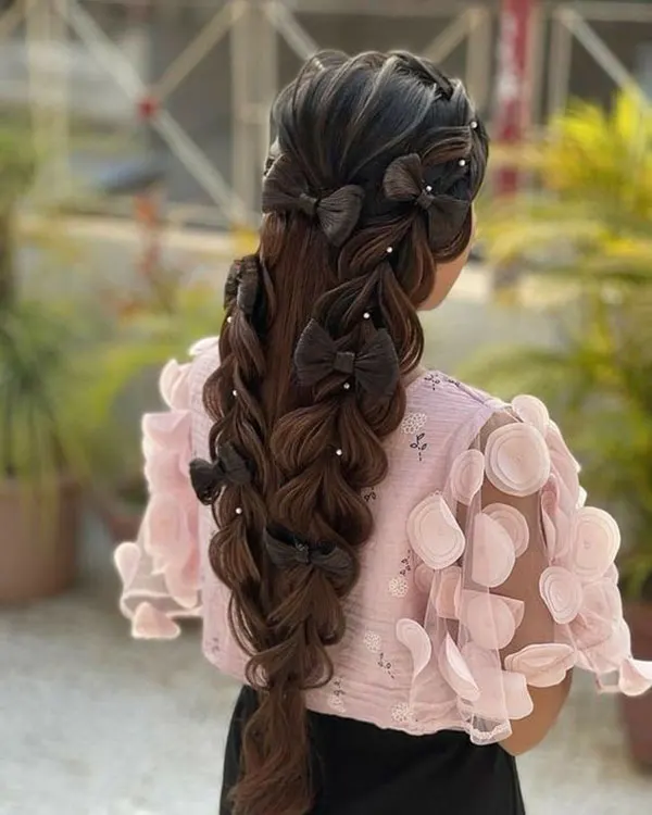 34 مدل بافت مو مجلسی باز دخترونه | استایل رویايی برای مهمونیای خاص! 16 Open backed hair weave model 11