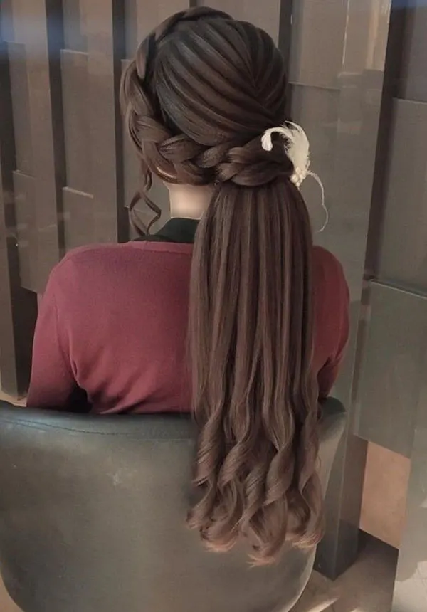 34 مدل بافت مو مجلسی باز دخترونه | استایل رویايی برای مهمونیای خاص! 20 Open backed hair weave model 16