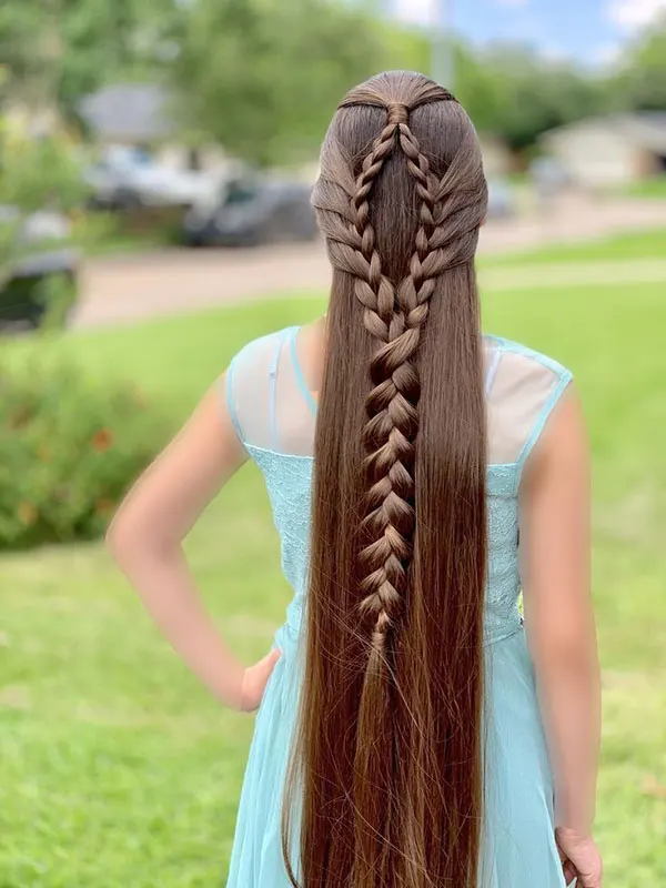 34 مدل بافت مو مجلسی باز دخترونه | استایل رویايی برای مهمونیای خاص! 22 Open backed hair weave model 19