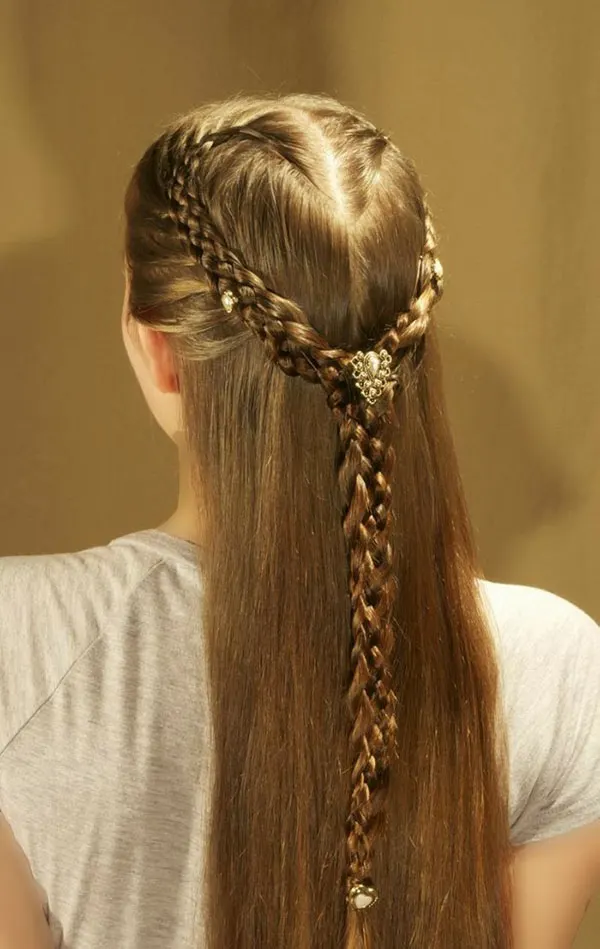 34 مدل بافت مو مجلسی باز دخترونه | استایل رویايی برای مهمونیای خاص! 29 Open backed hair weave model 24