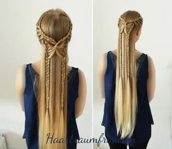 34 مدل بافت مو مجلسی باز دخترونه | استایل رویايی برای مهمونیای خاص! 31 Open backed hair weave model 26