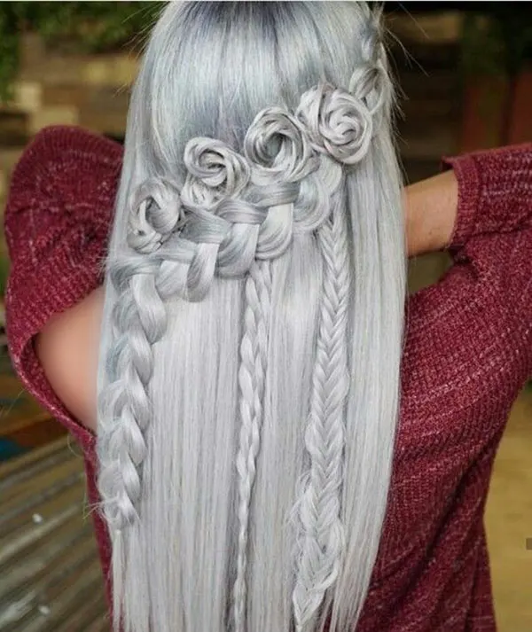 34 مدل بافت مو مجلسی باز دخترونه | استایل رویايی برای مهمونیای خاص! 34 Open backed hair weave model 28