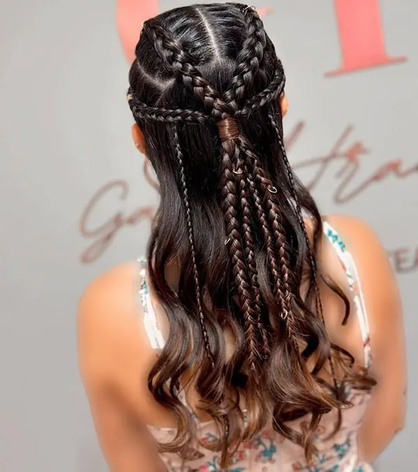 34 مدل بافت مو مجلسی باز دخترونه | استایل رویايی برای مهمونیای خاص! 6 Open backed hair weave model 3