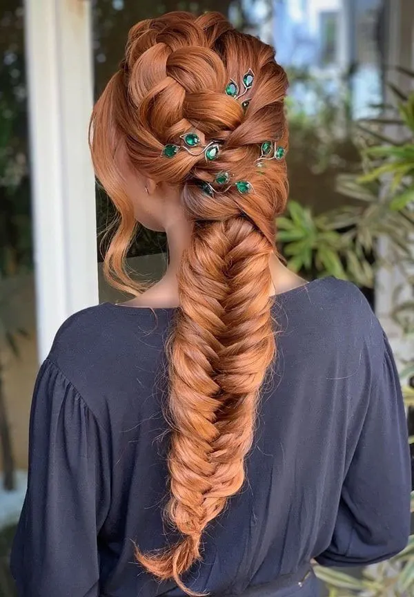 34 مدل بافت مو مجلسی باز دخترونه | استایل رویايی برای مهمونیای خاص! 10 Open backed hair weave model 30