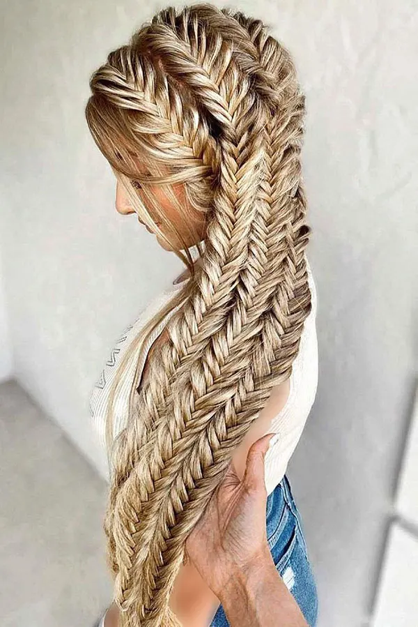 34 مدل بافت مو مجلسی باز دخترونه | استایل رویايی برای مهمونیای خاص! 7 Open backed hair weave model 4