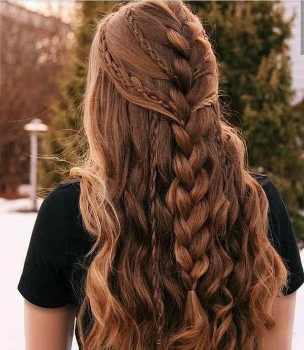 34 مدل بافت مو مجلسی باز دخترونه | استایل رویايی برای مهمونیای خاص! 8 Open backed hair weave model 5