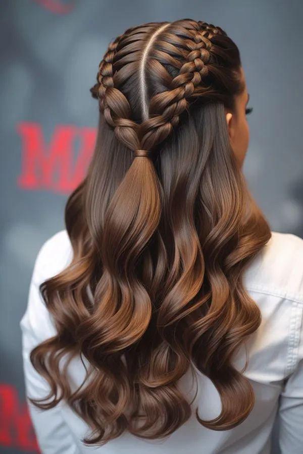 34 مدل بافت مو مجلسی باز دخترونه | استایل رویايی برای مهمونیای خاص! 12 Open backed hair weave model 7