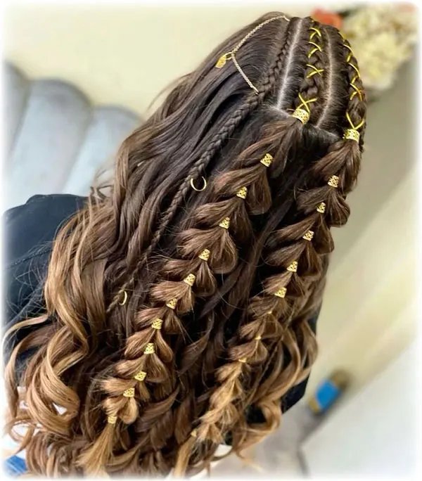 34 مدل بافت مو مجلسی باز دخترونه | استایل رویايی برای مهمونیای خاص! 14 Open backed hair weave model 9