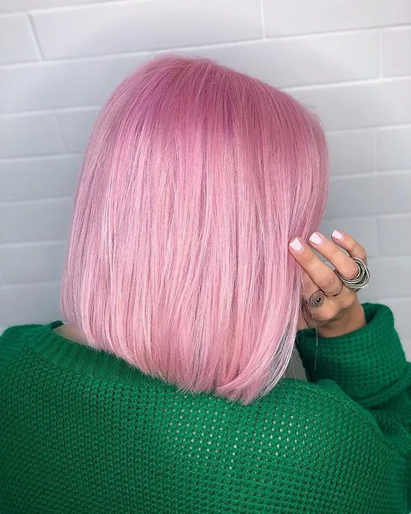 جدیدترین رنگ مو صورتی پاستیلی 2025 | vibe ملایم و رویایی برای موهات😍 16 Pastel pink hair color 10