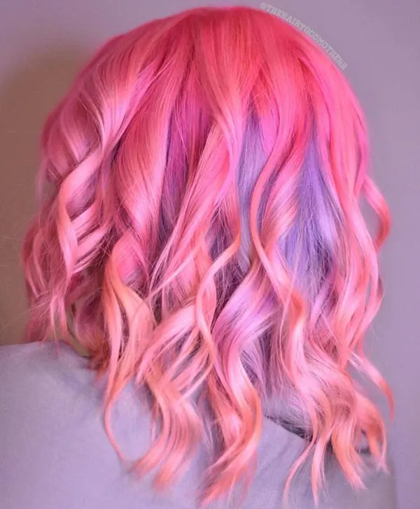 جدیدترین رنگ مو صورتی پاستیلی 2025 | vibe ملایم و رویایی برای موهات😍 14 Pastel pink hair color 11