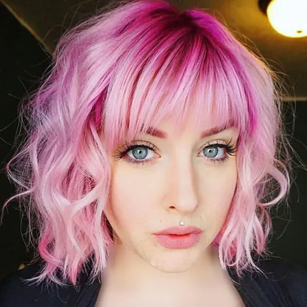 جدیدترین رنگ مو صورتی پاستیلی 2025 | vibe ملایم و رویایی برای موهات😍 23 Pastel pink hair color 20