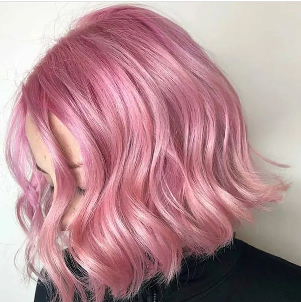 جدیدترین رنگ مو صورتی پاستیلی 2025 | vibe ملایم و رویایی برای موهات😍 28 Pastel pink hair color 25