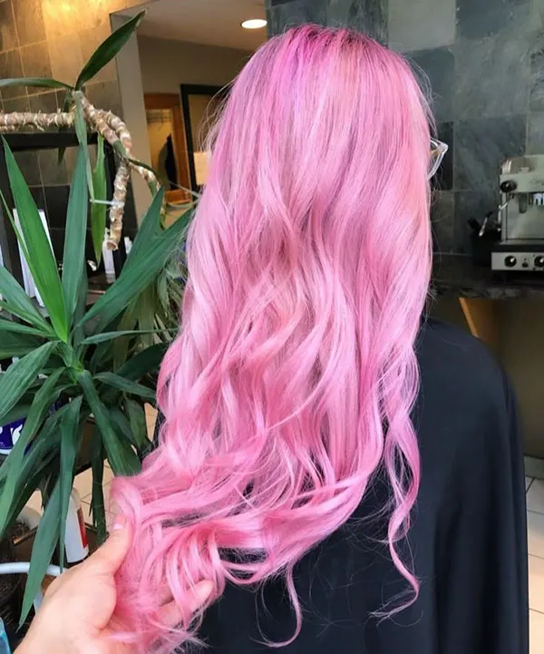 جدیدترین رنگ مو صورتی پاستیلی 2025 | vibe ملایم و رویایی برای موهات😍 4 Pastel pink hair color 3