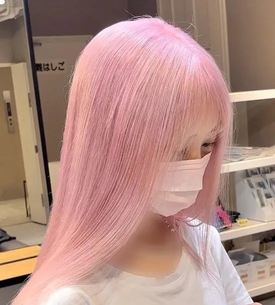 جدیدترین رنگ مو صورتی پاستیلی 2025 | vibe ملایم و رویایی برای موهات😍 33 Pastel pink hair color 31
