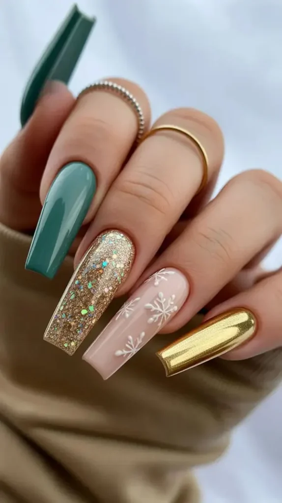 35 عکس کاشت ناخن زیبا؛ ترکیب مات و براق برای استایل خاص 💅 17 Photo of beautiful nail planting 11