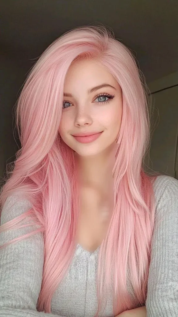 Pink hair color 29