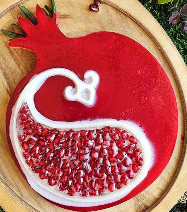 34 مدل ژله اناری: ؛ ایدهای براق و خوشگل برای میز شب یلدا❤️ 20 Pomegranate jelly model 18