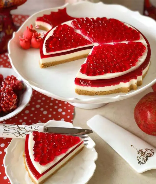 34 مدل ژله اناری: ؛ ایدهای براق و خوشگل برای میز شب یلدا❤️ 25 Pomegranate jelly model 22