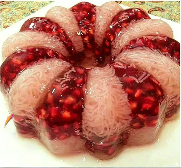 34 مدل ژله اناری: ؛ ایدهای براق و خوشگل برای میز شب یلدا❤️ 26 Pomegranate jelly model 23