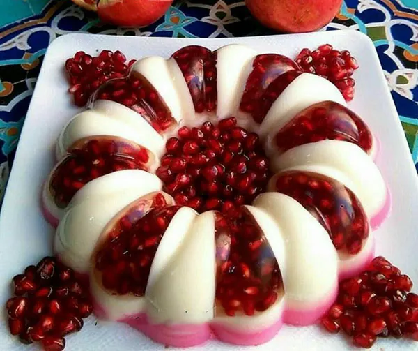 34 مدل ژله اناری: ؛ ایدهای براق و خوشگل برای میز شب یلدا❤️ 29 Pomegranate jelly model 26