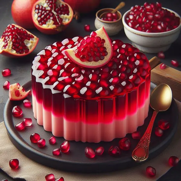 34 مدل ژله اناری: ؛ ایدهای براق و خوشگل برای میز شب یلدا❤️ 34 Pomegranate jelly model 30