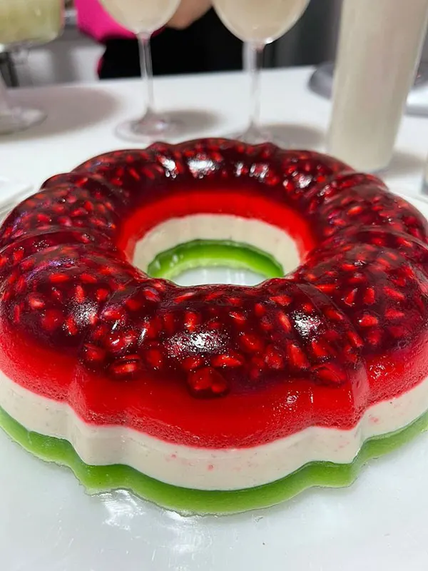 34 مدل ژله اناری: ؛ ایدهای براق و خوشگل برای میز شب یلدا❤️ 37 Pomegranate jelly model 33