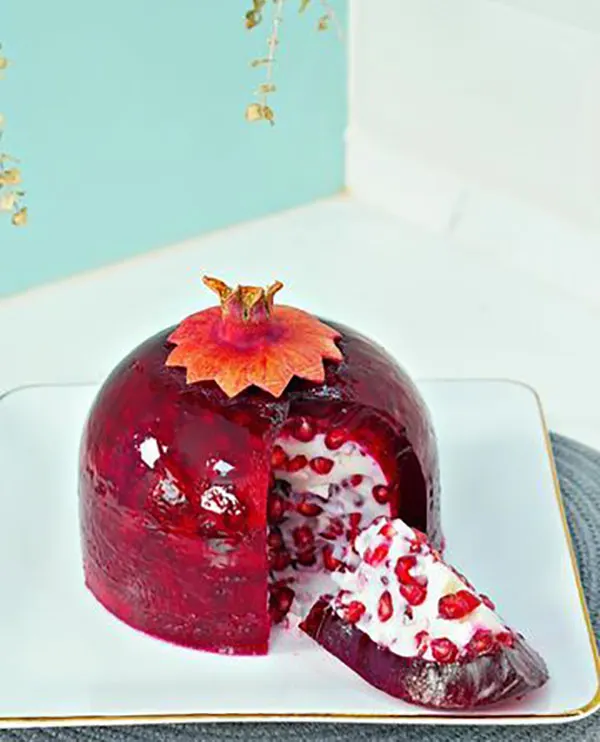 34 مدل ژله اناری: ؛ ایدهای براق و خوشگل برای میز شب یلدا❤️ 10 Pomegranate jelly model 8