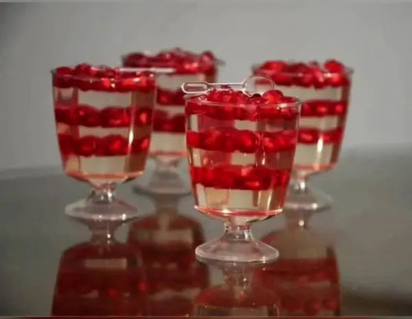 34 مدل ژله اناری: ؛ ایدهای براق و خوشگل برای میز شب یلدا❤️ 13 Pomegranate jelly model 9