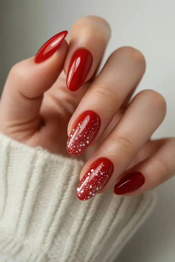Red nail design 1