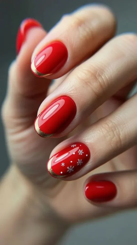 Red nail design 14