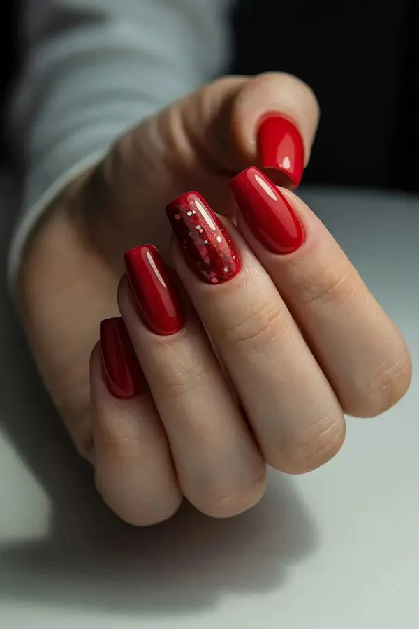 Red nail design 17