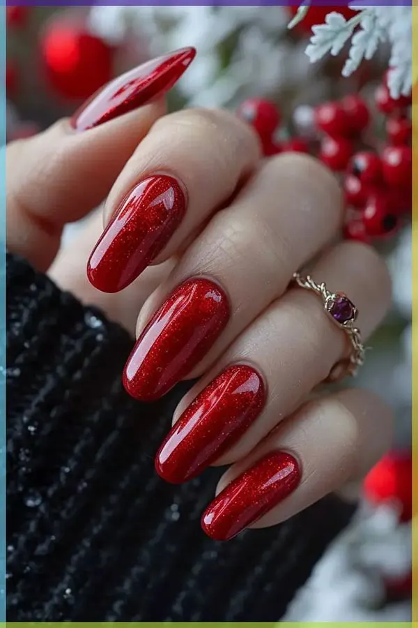 Red nail design 19