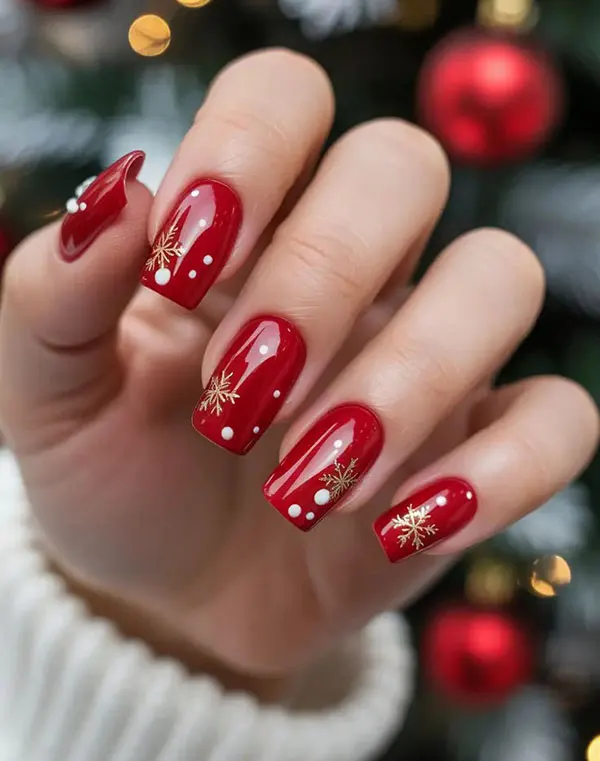 Red nail design 29