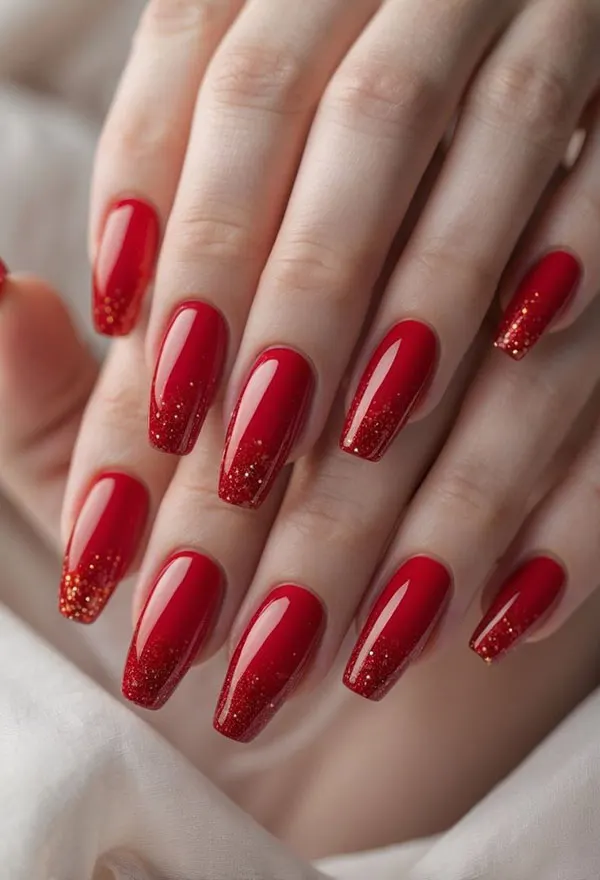 Red nail design 8