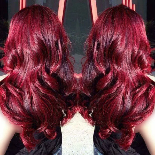 33 مدل رنگ مو یاقوتی ترند پاییز؛ وقتشه بدرخشی مثل یاقوت 💕 29 Ruby hair color 25