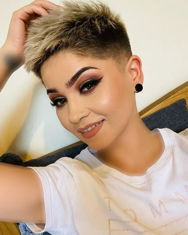 Short spiky hairstyle 10