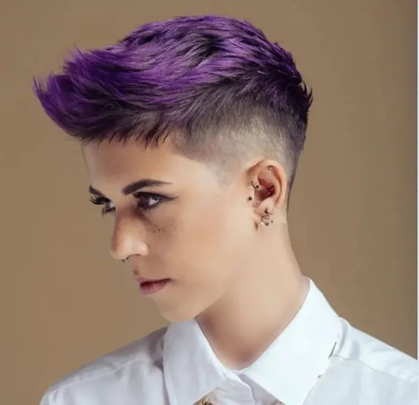 Short spiky hairstyle 11
