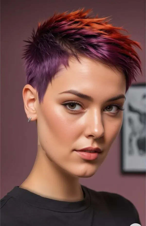 Short spiky hairstyle 13