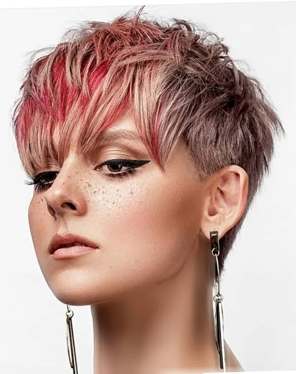 Short spiky hairstyle 14