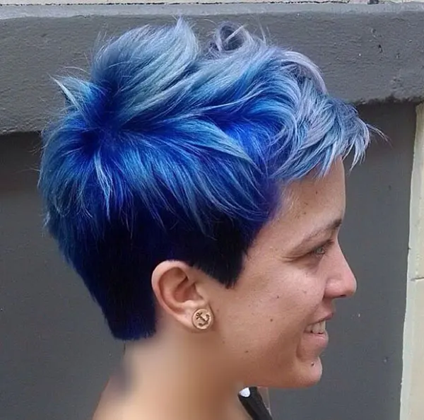 Short spiky hairstyle 2