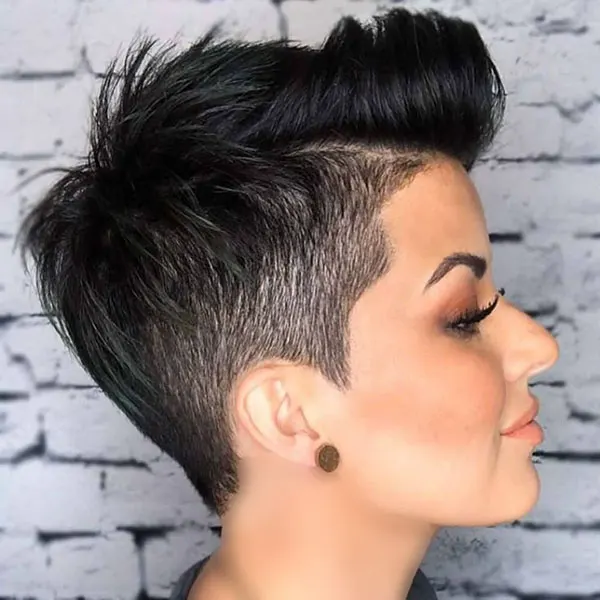 Short spiky hairstyle 22