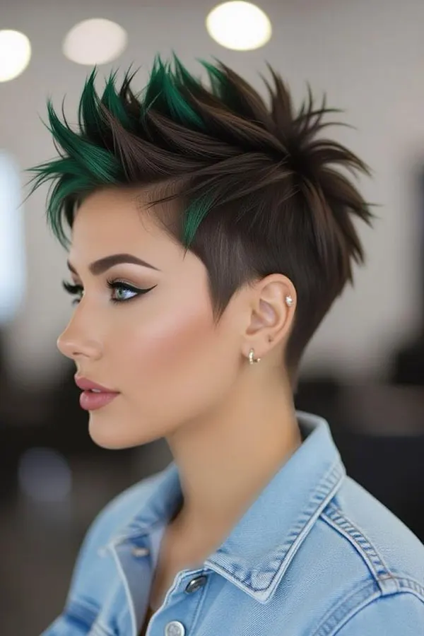 Short spiky hairstyle 23
