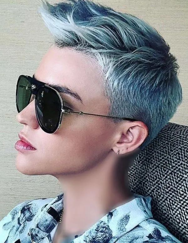 Short spiky hairstyle 24
