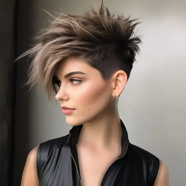 Short spiky hairstyle 25