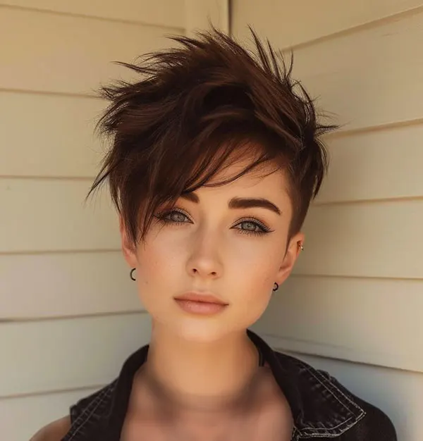 Short spiky hairstyle 4
