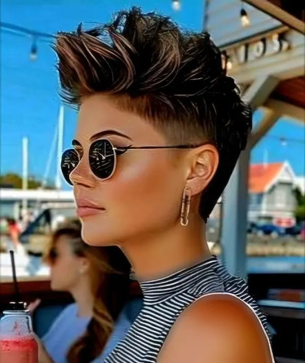 Short spiky hairstyle 5