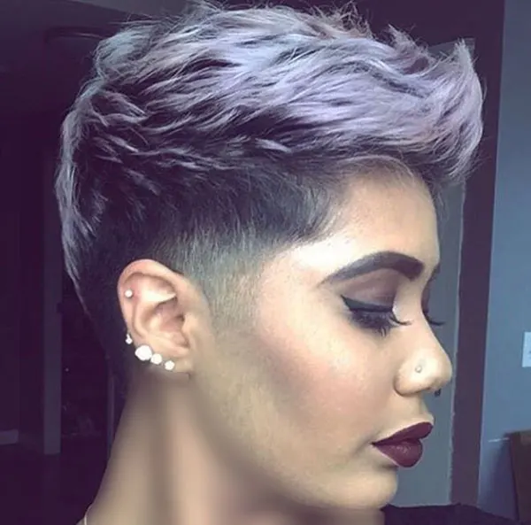 Short spiky hairstyle 6