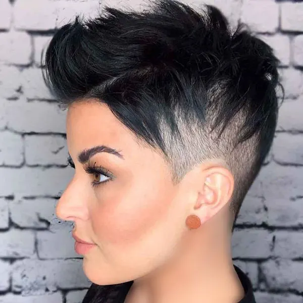Short spiky hairstyle 7