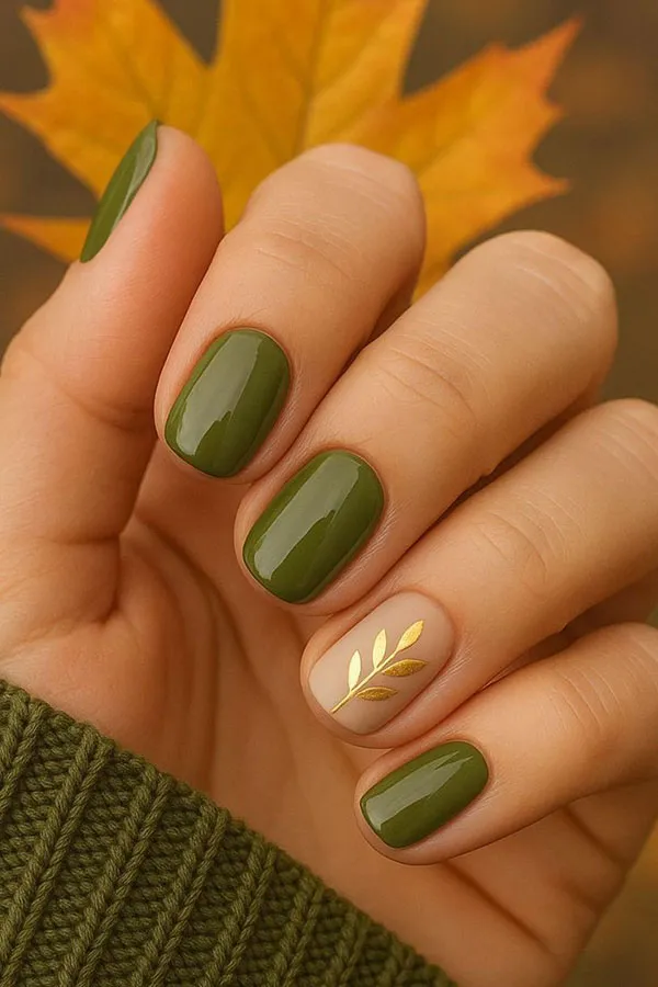 جدیدترین طرح ناخن پاییزی ساده 2025 دخترانه ولی دلبر مخصوص روزای سرد🍂 19 The latest simple autumn nail design 17